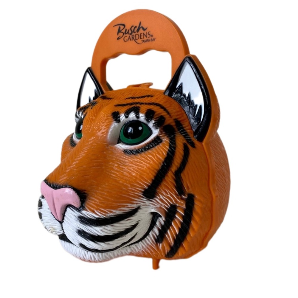 LAST CHANCE SALE!Collectible Busch Gardens Tiger Lunch Box Toy Storage Container